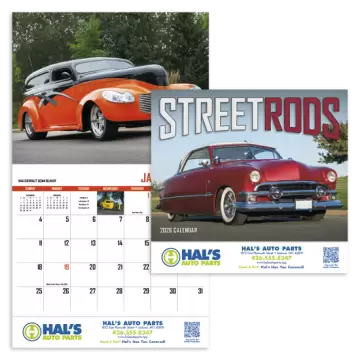 Street Rods Appointment Wall Calendar - Stapled